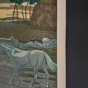 Lithograph by Henri Rivière The Aspects of Nature - The Twilight