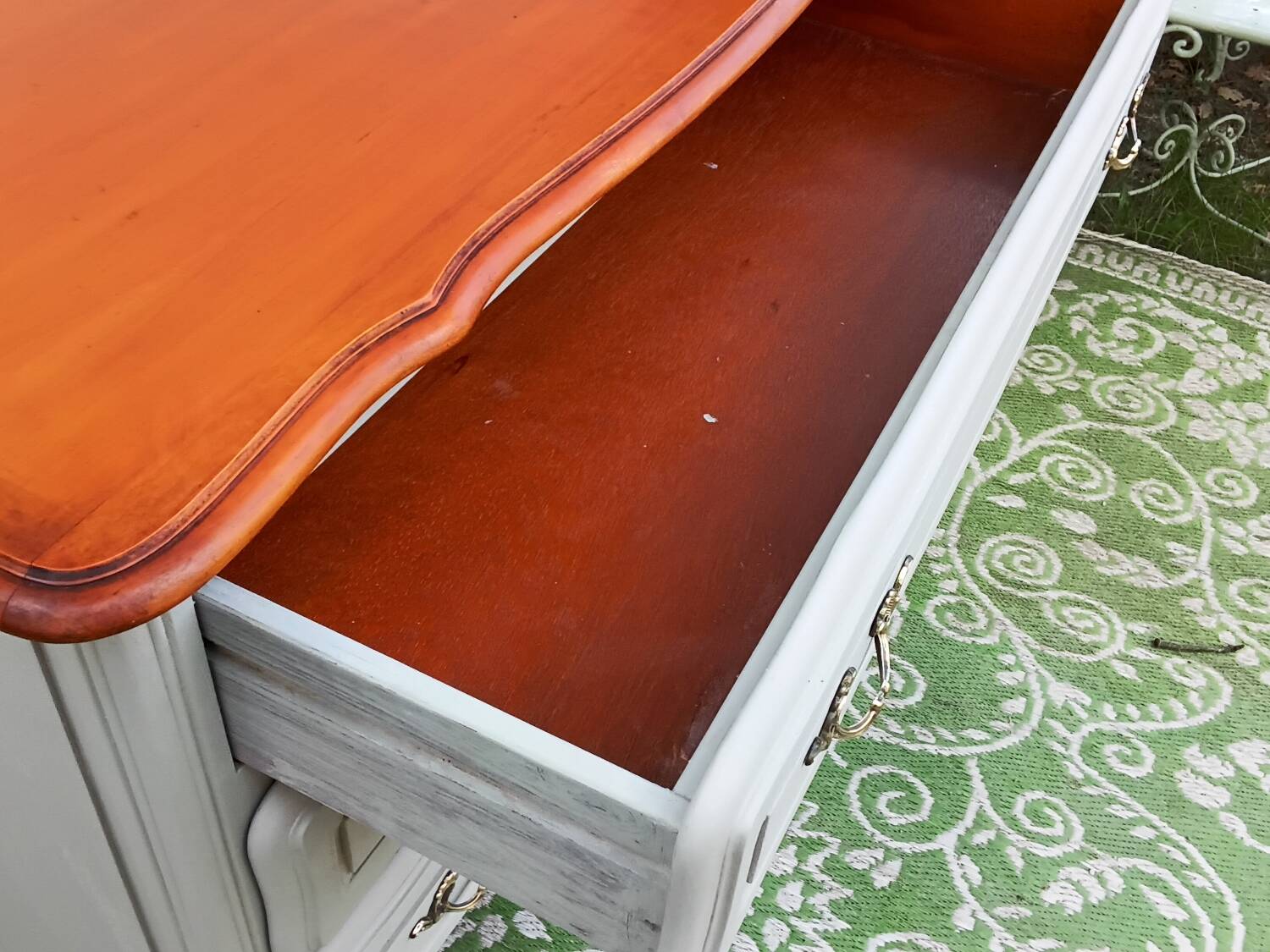 Gray chest of drawers