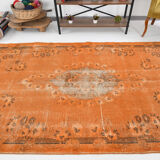 Orange wool turkish rug 299x178cm