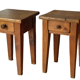 Paire de chevets campagnard  vintage chêne et sapin