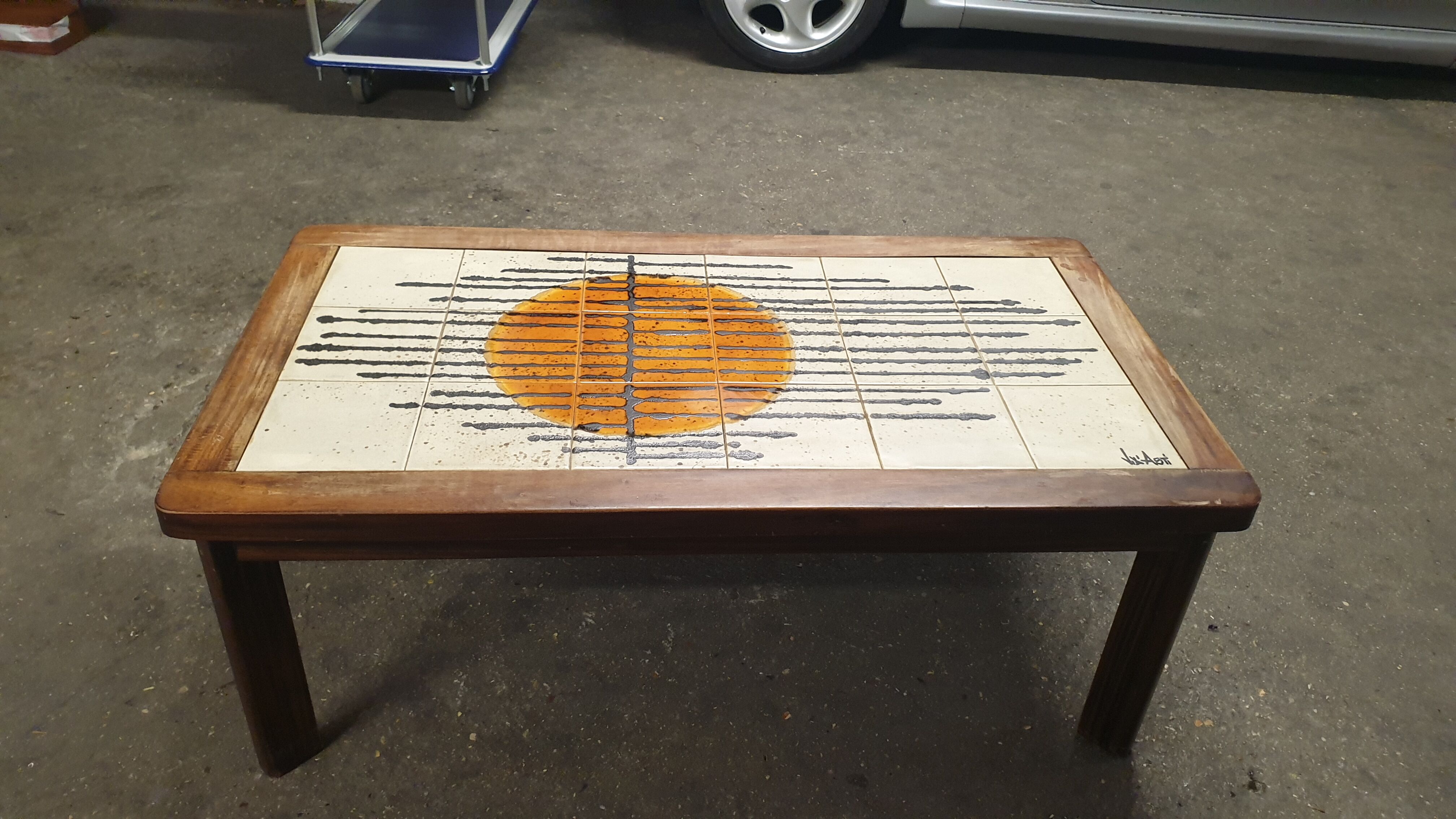 Jean d'Asti ceramic coffee table, 1960