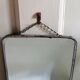Vintage french barbershop mirror 19x24cm