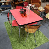 Red formica table