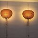Pair Of Ingo Maurer Uchiwa III Wall Lamps For M-Design, 1973