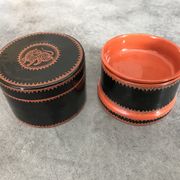 Asia decor animal paint decor of animal paint orange/black indoor laqué