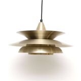 Vintage Danish lamp in brass, 1970's