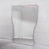 Xl mid-century brass italian mirror