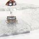 Large pair of 'ice glass' wall lamps by Kaiser Leuchten