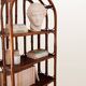 Étagère en rotin cintré — 173 cm