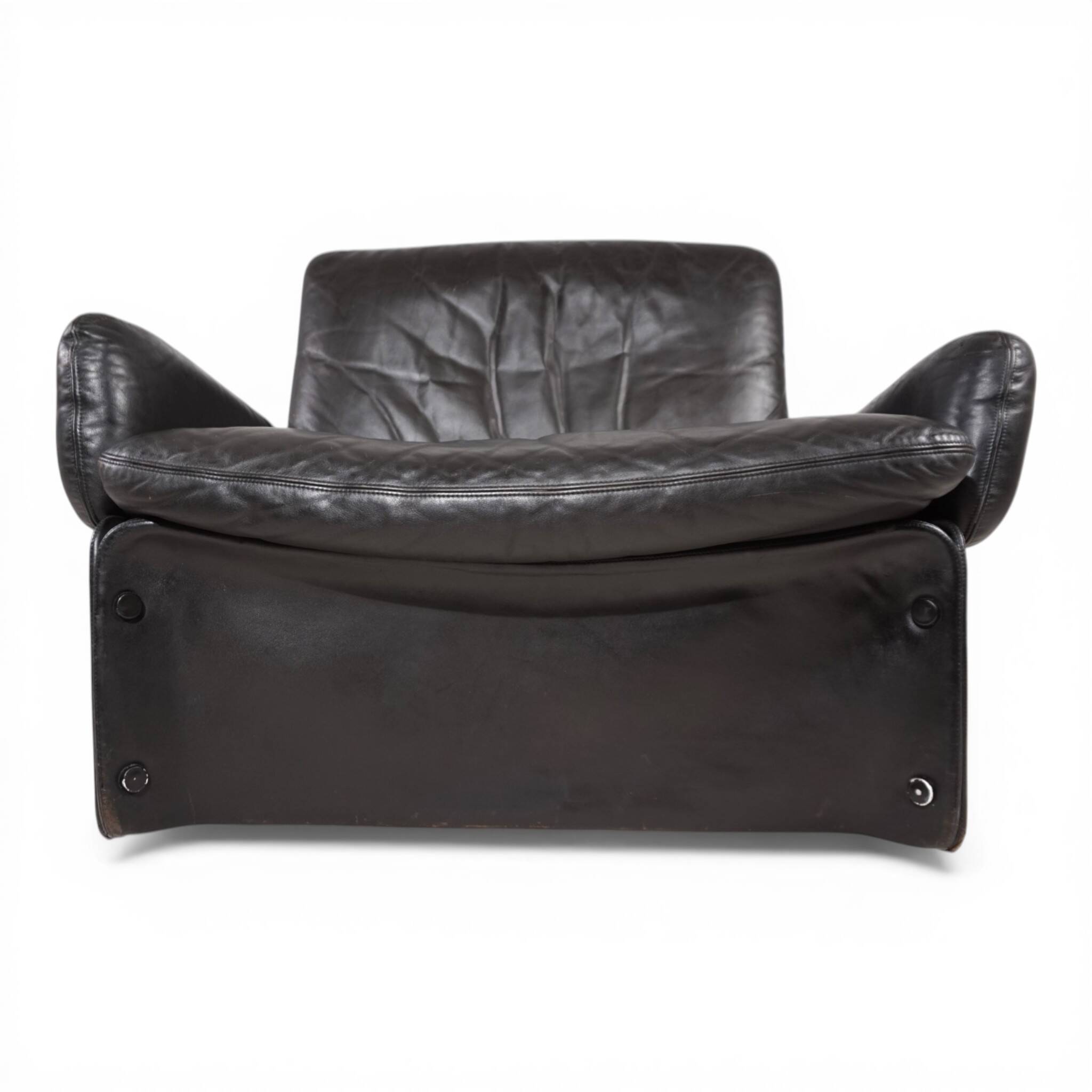 Carl Straub Leather Lounge Chair, 1970
