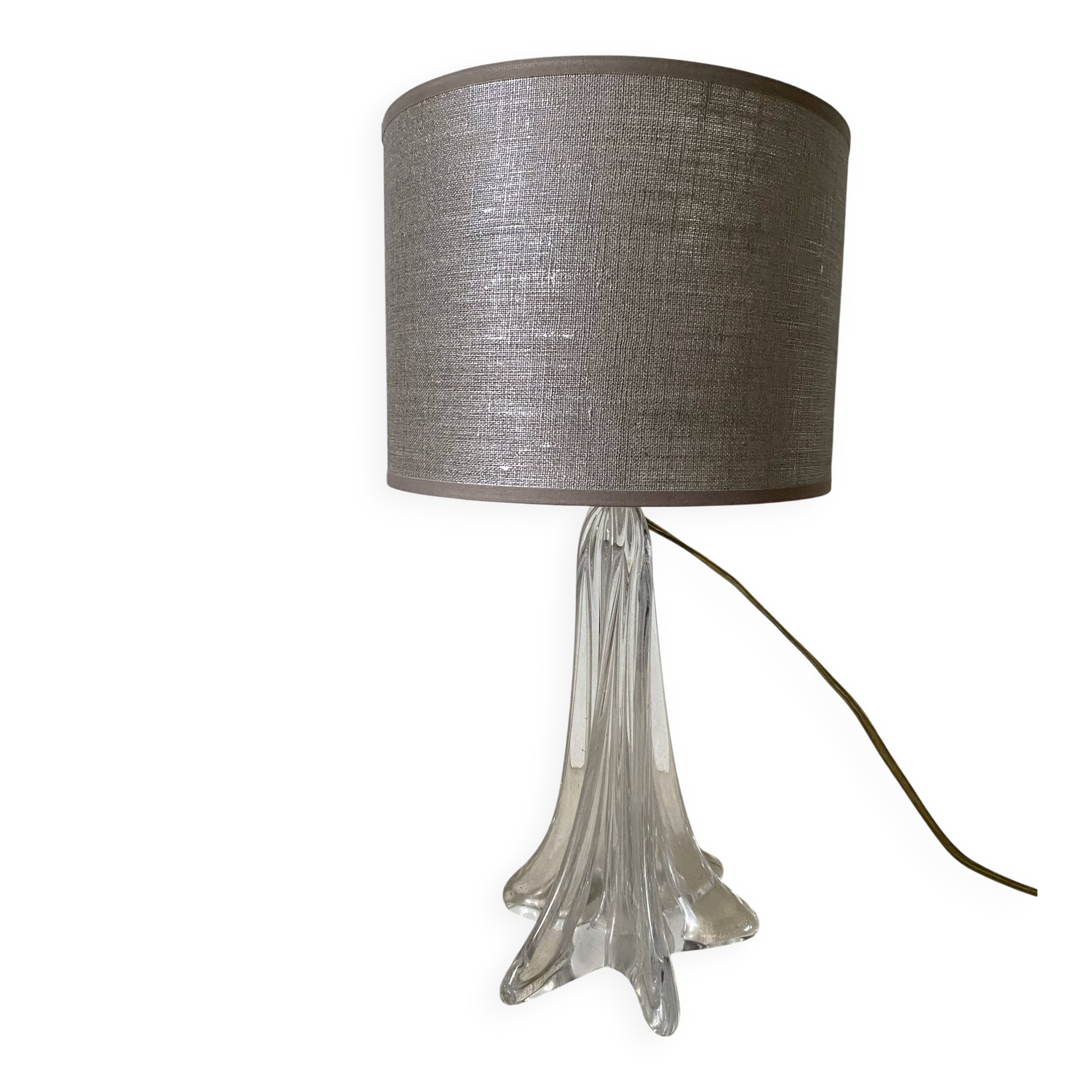 Crystal lamp in Daum style, 1960s.