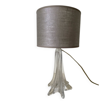 Crystal lamp in Daum style, 1960s.