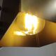 Hanging lamp Raak model Viervoud, 1978 metal and brass