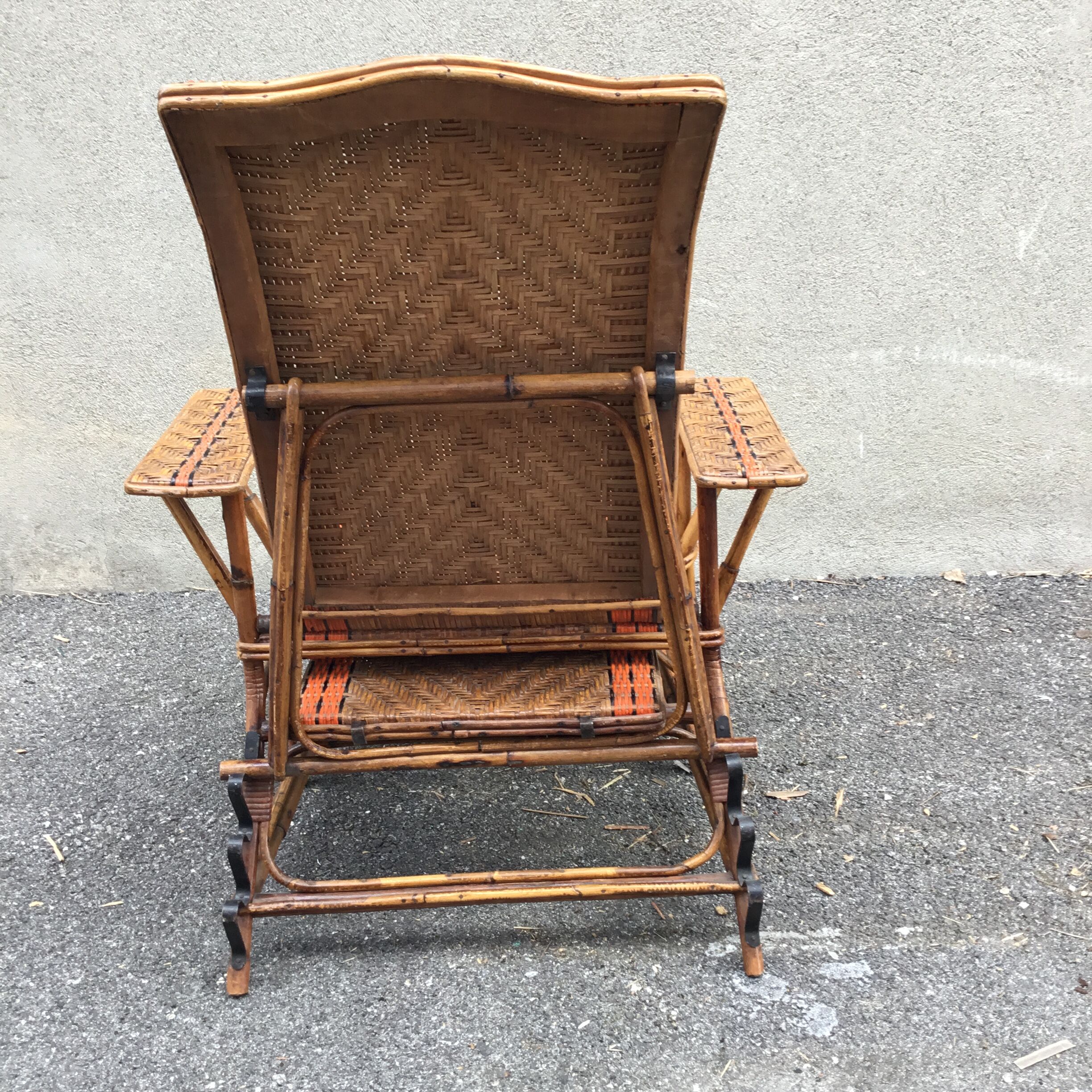 Wicker relax armchair