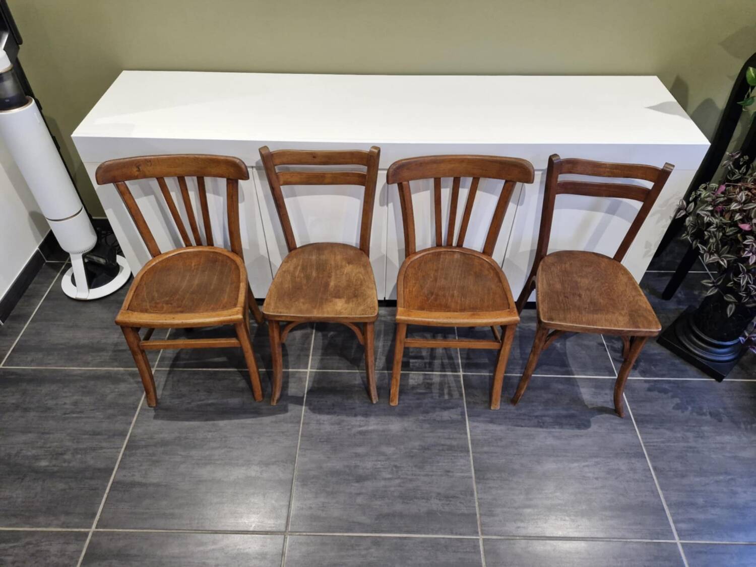 4 Baumann / Luterma bistro chairs, 1960s