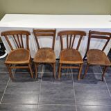 4 Baumann / Luterma bistro chairs, 1960s