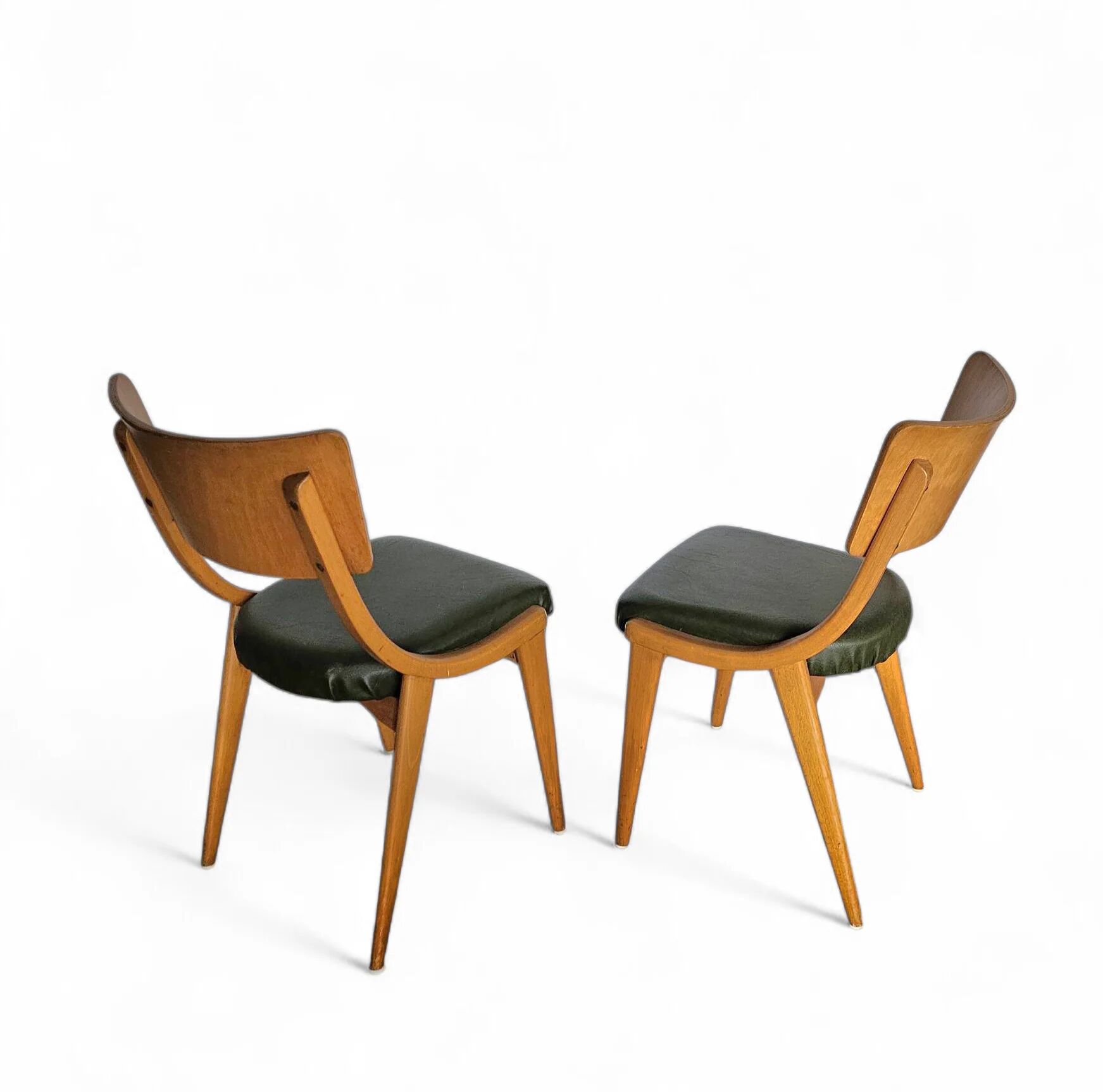 4 x Wooden Dining Benchairs 136 / Chairs by Stol Kamnik / 1960s / Slovenia