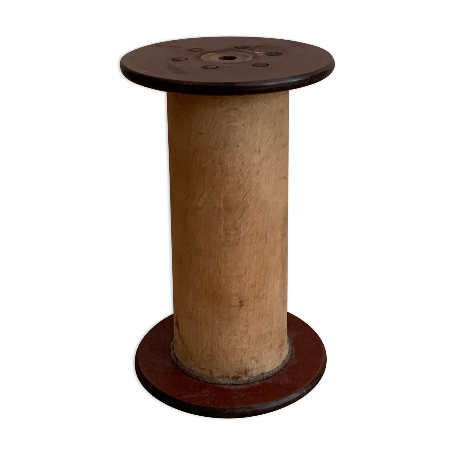 Old wooden wire reel