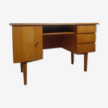 Scandinavian vintage light wood desk of the 60s