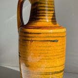 Vintage glazed ceramic amphora vase – west germany