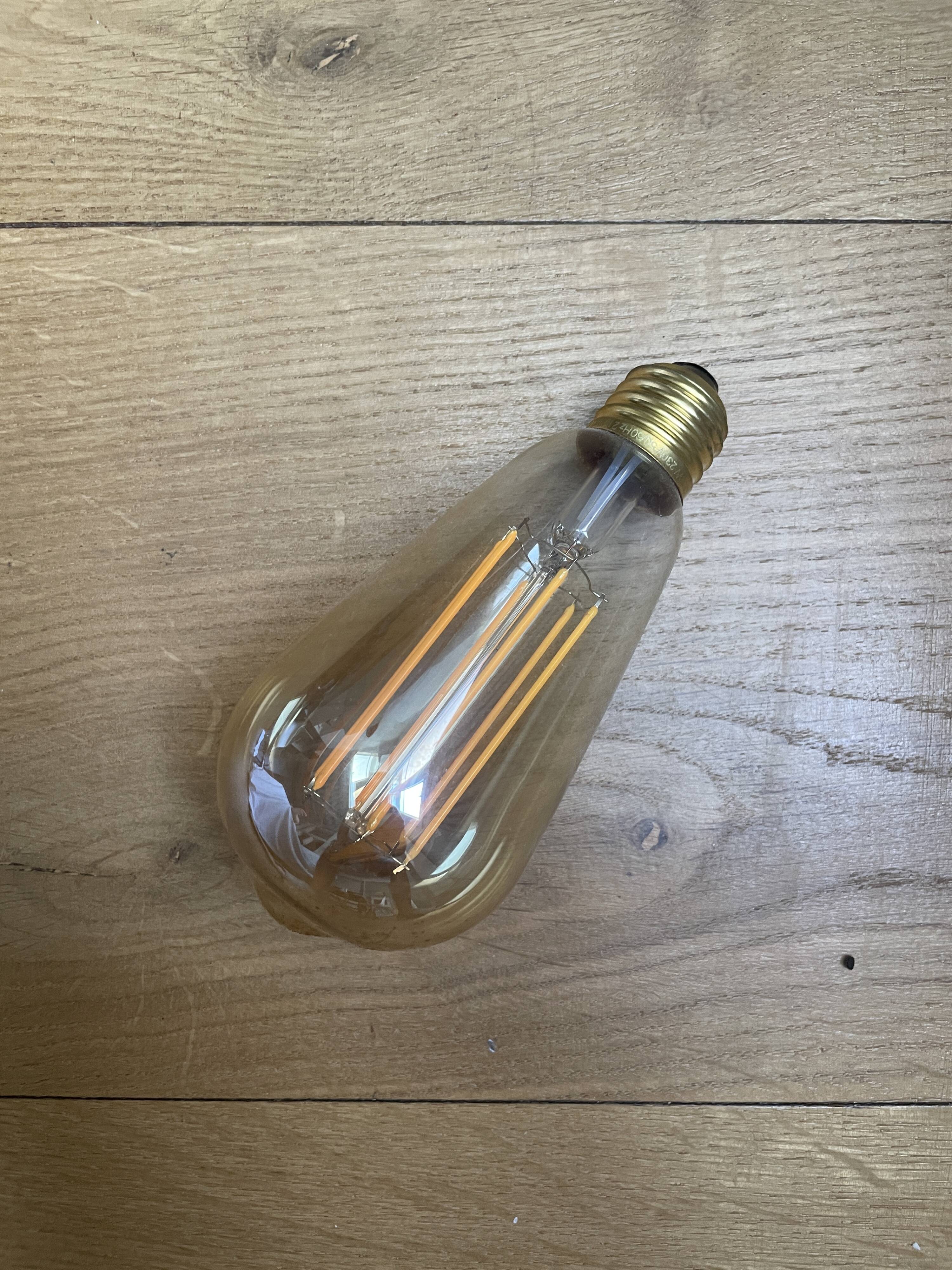 5 suspensions abats-jour made et ampoules filament led girard sudron