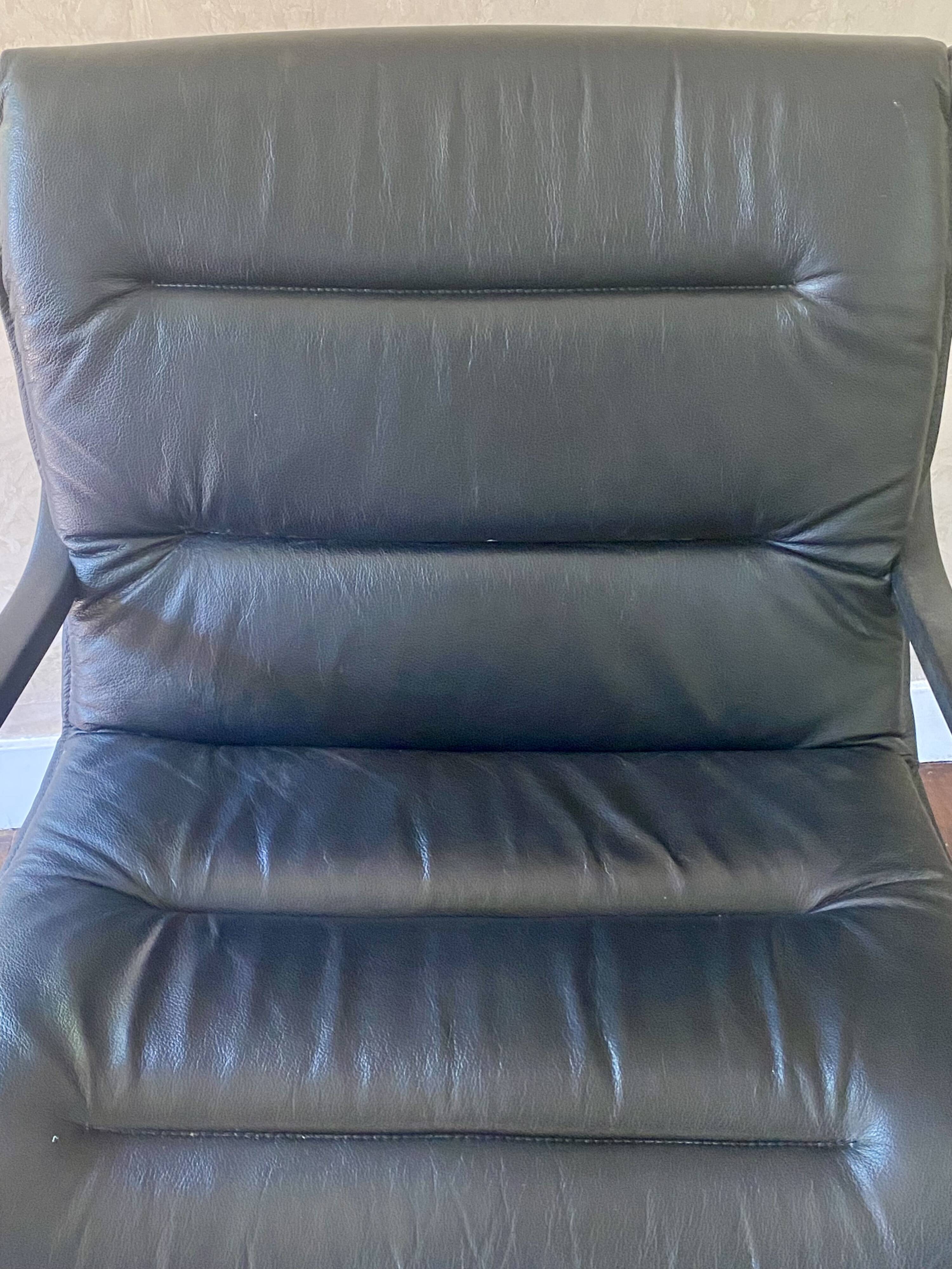 Adjustable Leather Office Chair from the 90s