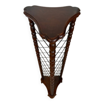 Large Presentation Stand in Turned Wood – 1900 Style