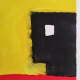 Signed abstract painting