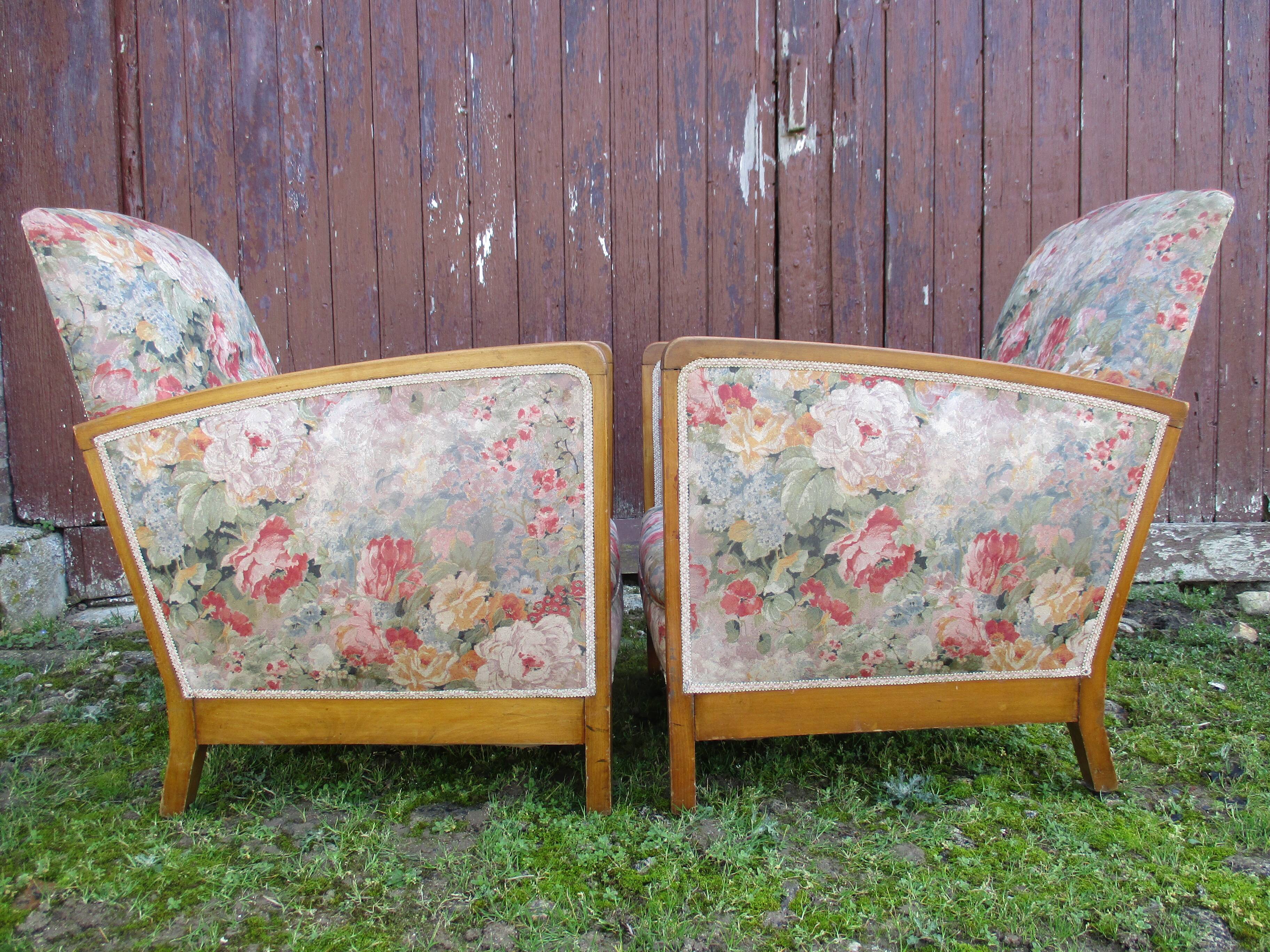 Paire de fauteuils epoque art-deco