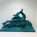 Statue of lemanceau: the deer