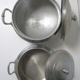 Set of two aluminum tureen Turneds from the 30s/40s