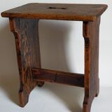 Stool of auxiliary Art-popular in old solid wood