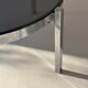 Table basse, chrome et verre fumé, 1970