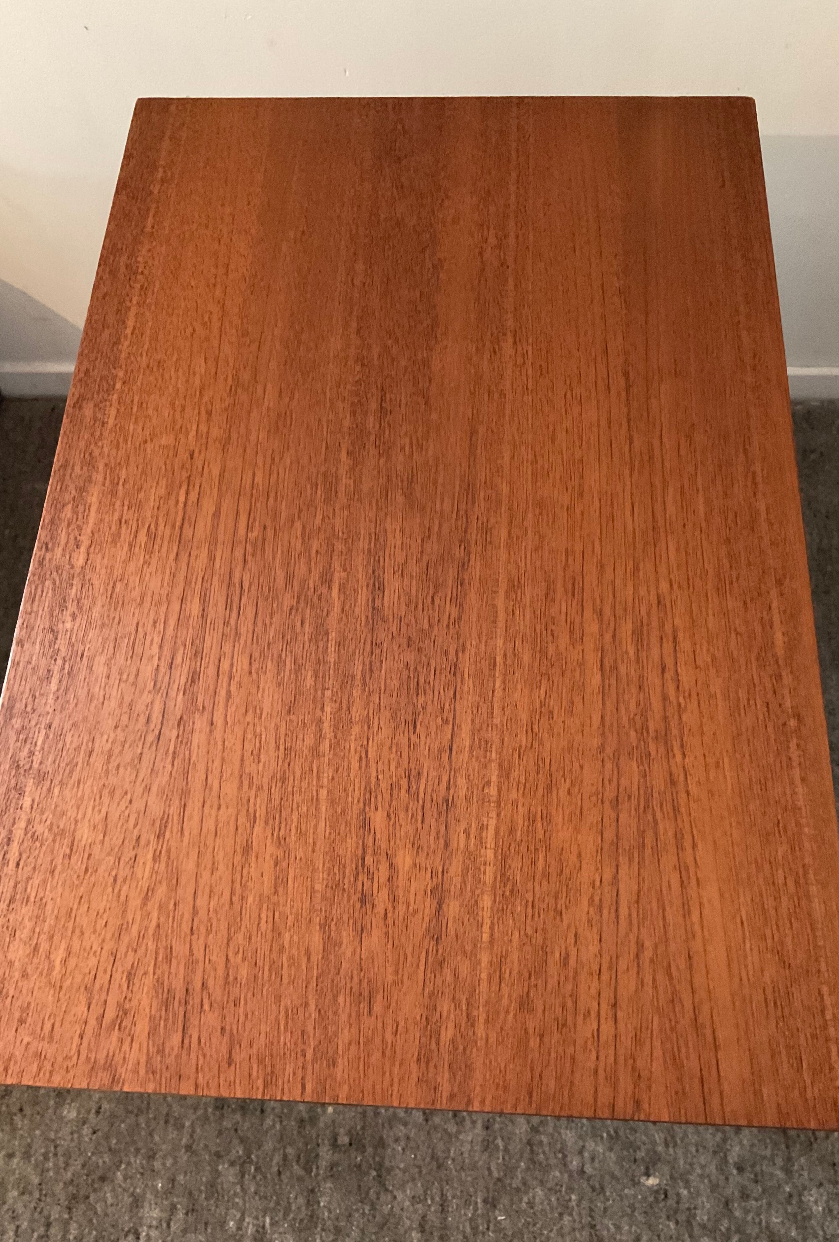 Scandinavian set by Poul Hundevad table and 4 folding teak stools