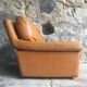 Roche Bobois leather armchair - cognac - 1990