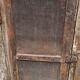 Antique wooden and metal accent furniture with mesh doors