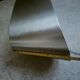 Brushed steel wall light Space Age