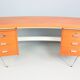 Cees Braakman Boomerang Desk with Triangle Legs for Pastoe, Dutch Design, 1950s