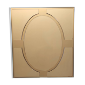 Bronze Rectangular Wall Mirror by Giannobi, Italy