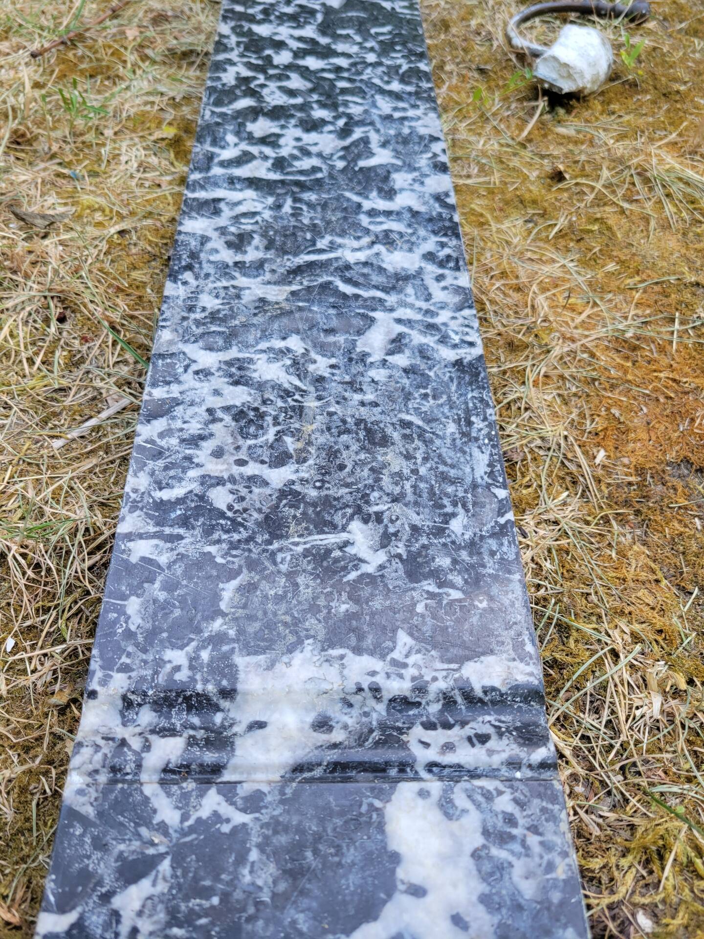 Cheminée  en marbre gris mi XIXe