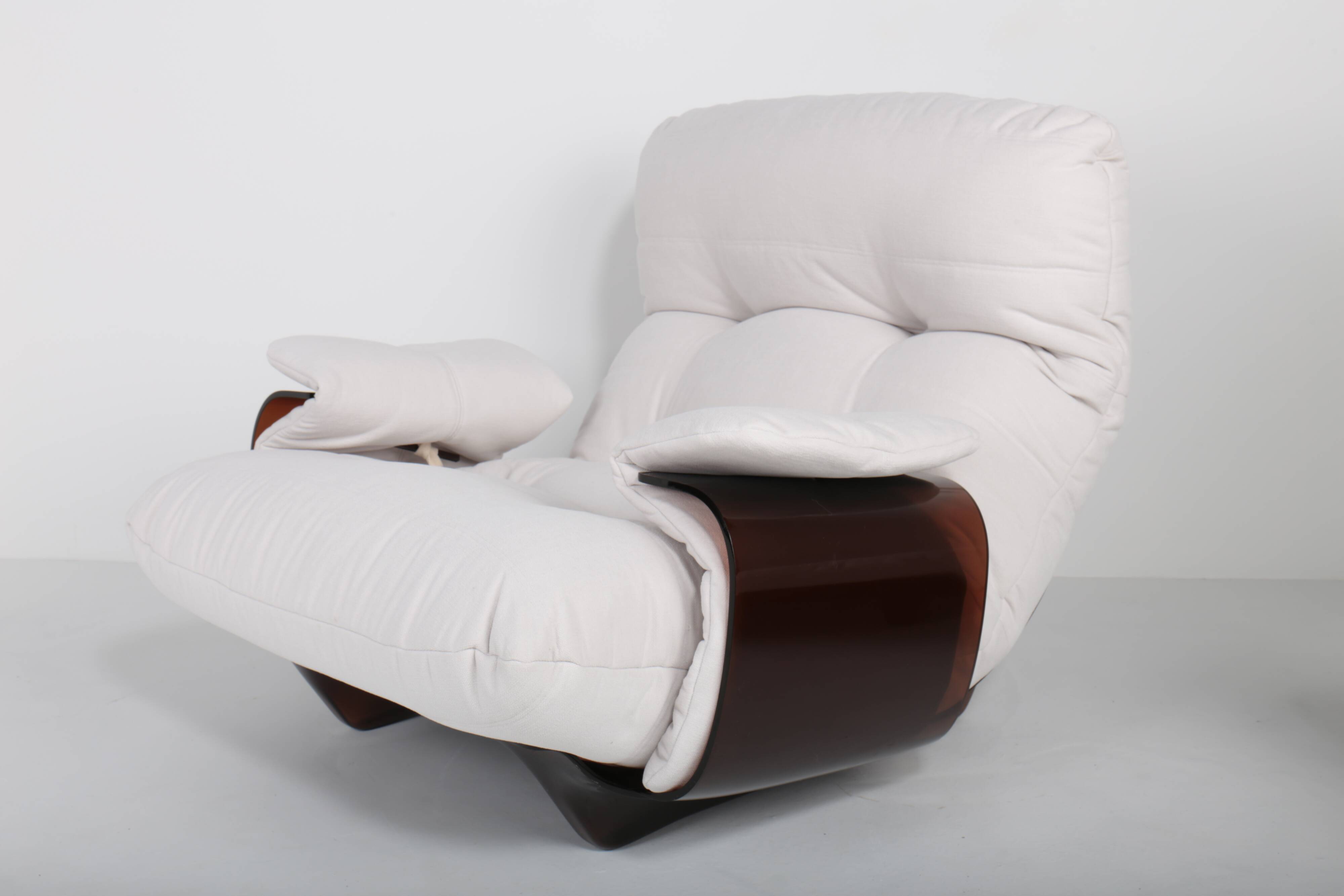 Armchair Marsala  with ottoman by Michel Ducaroy for Ligne Roset