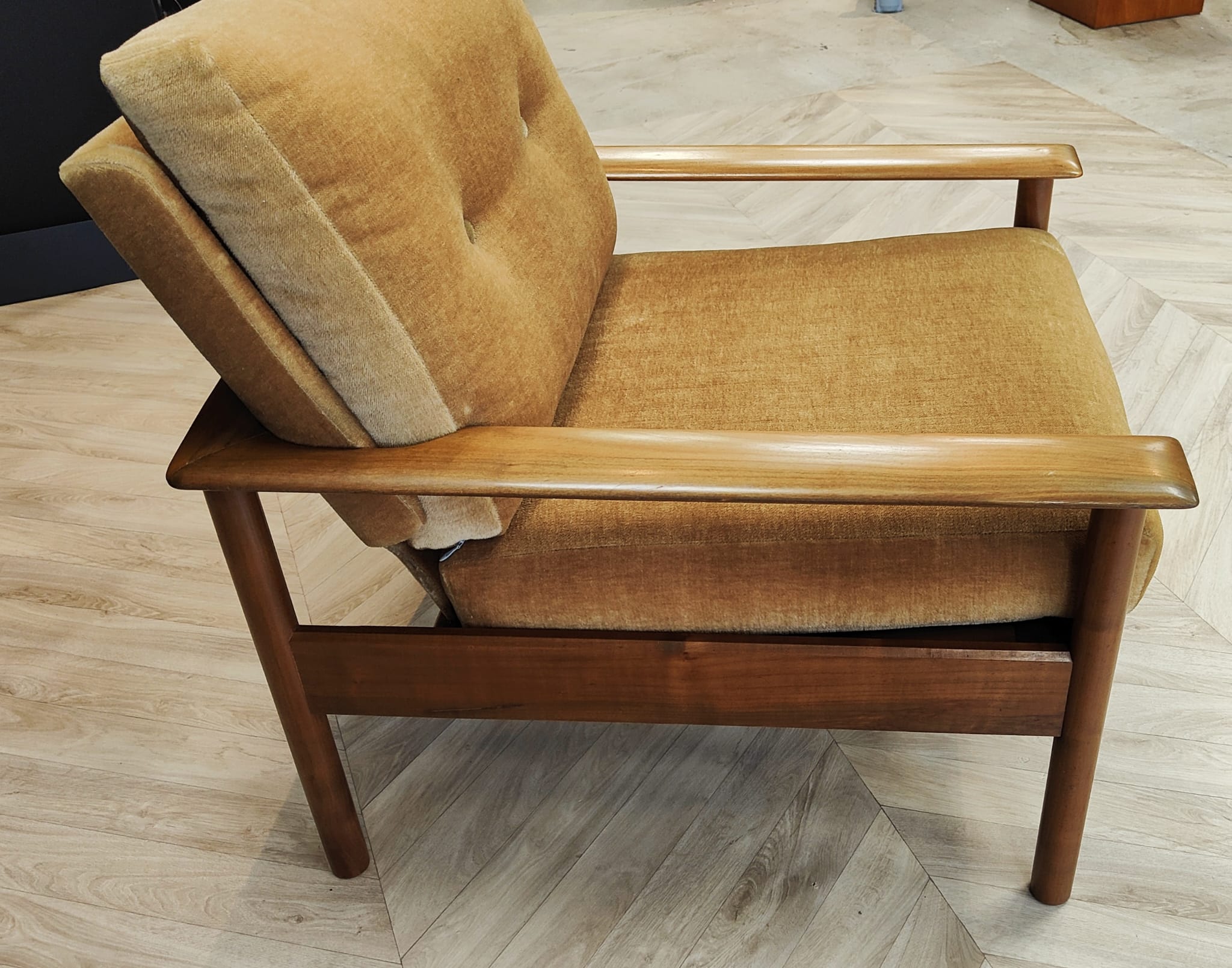 Two mid century armchairs vintage