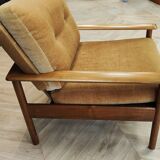 Two mid century armchairs vintage