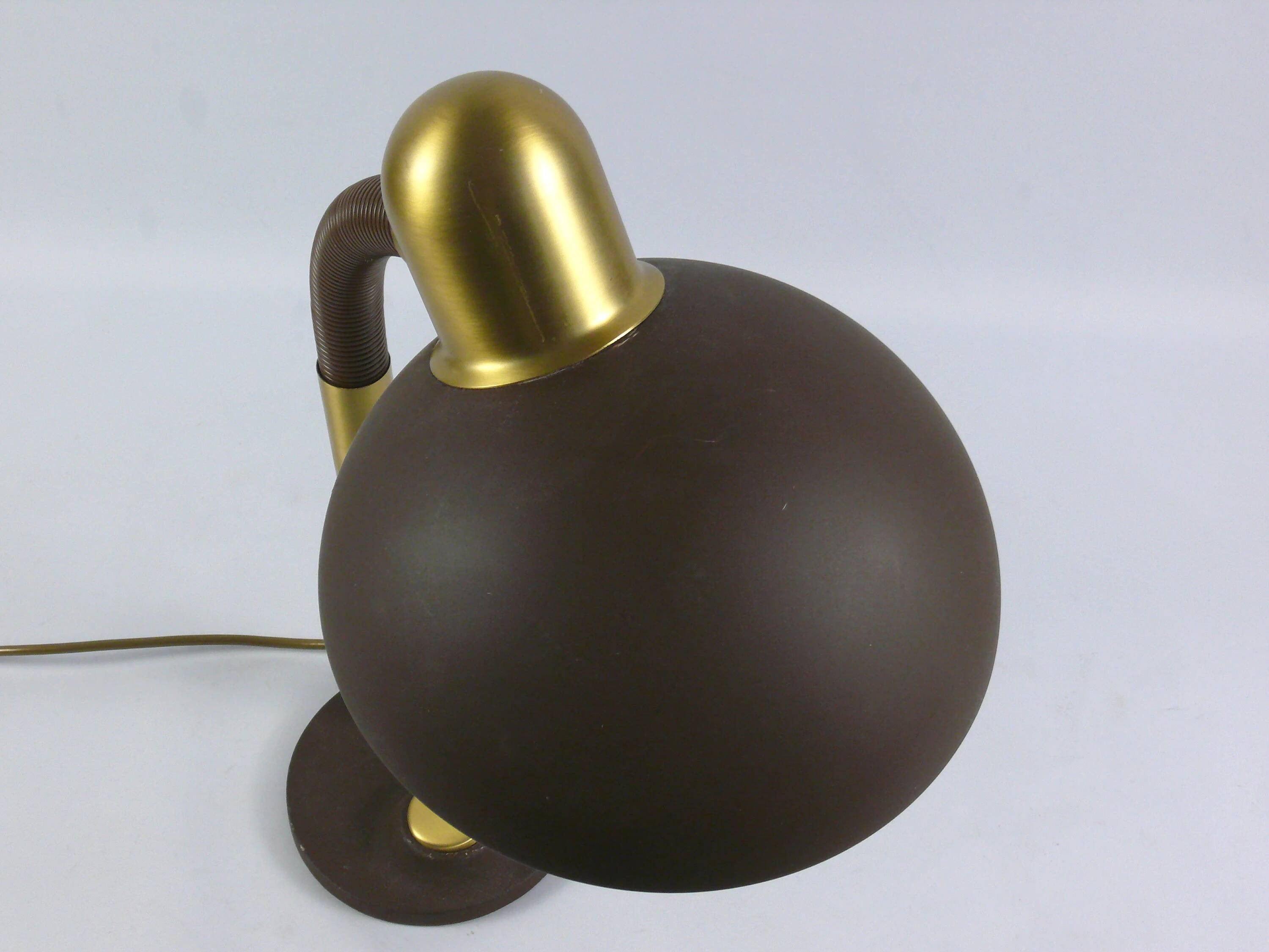 Grande lampe de bureau à col de cygne, design classique Hillebrand - années 1970