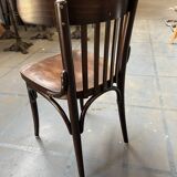Set of 24 restored bistro chairs.