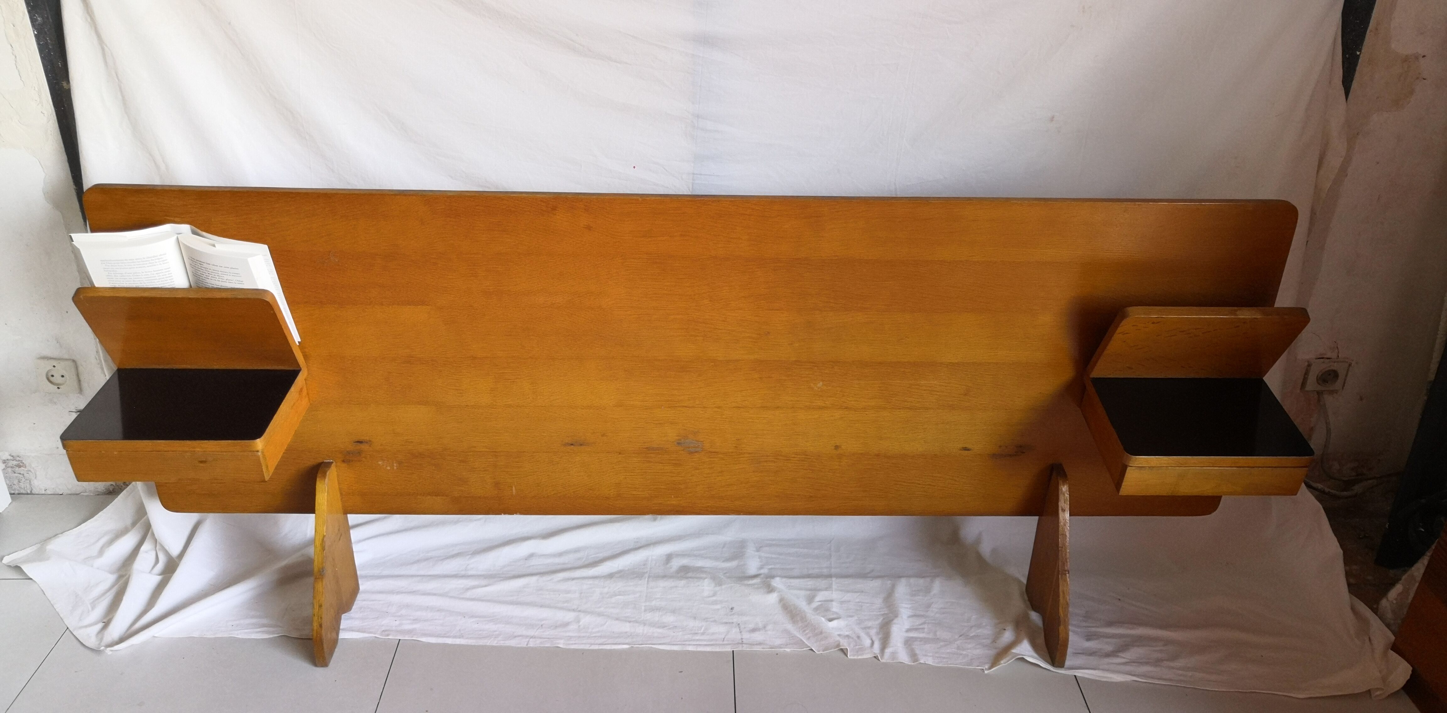 Vintage wooden headboard 190cm