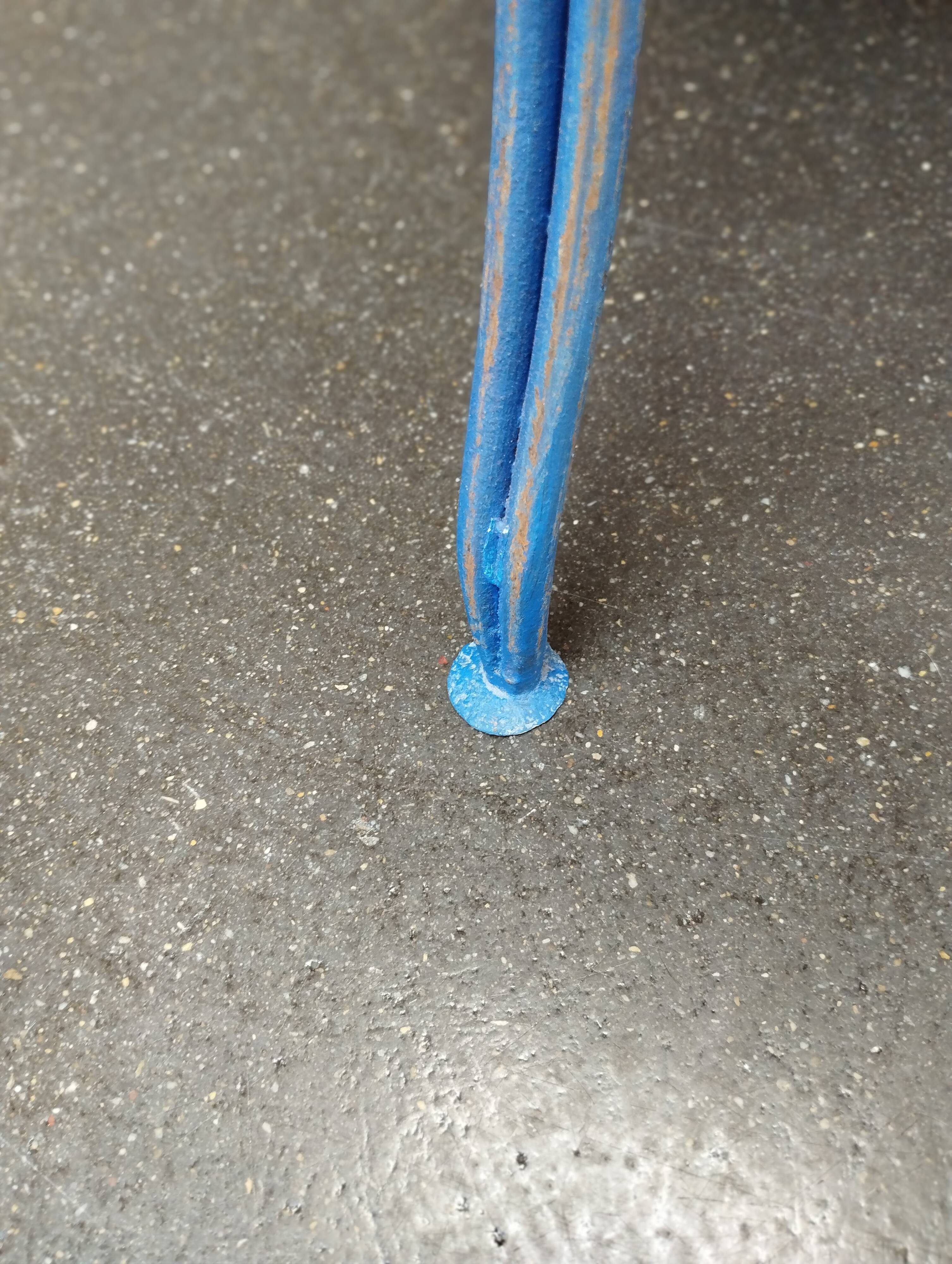 Industrial pedestal table