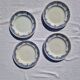 Set of 4 old dessert plates, Earthenware, Ironstone, Sté Amand