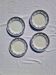 Set of 4 old dessert plates, Earthenware, Ironstone, Sté Amand