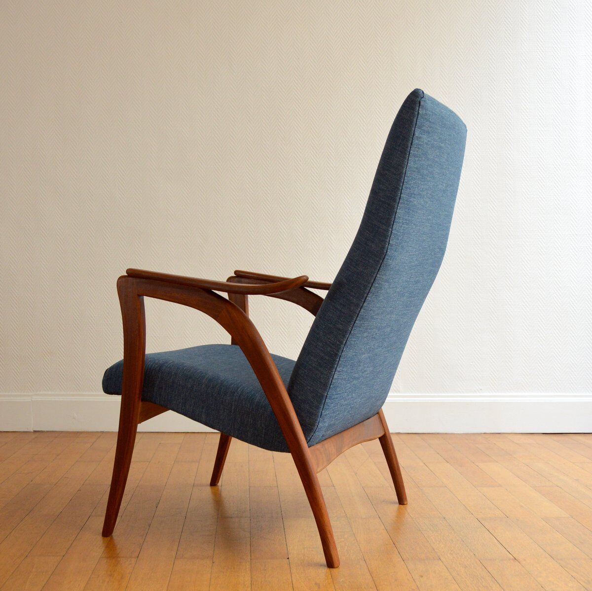 Dutch armchair Scandinavian years 60 vintage teak